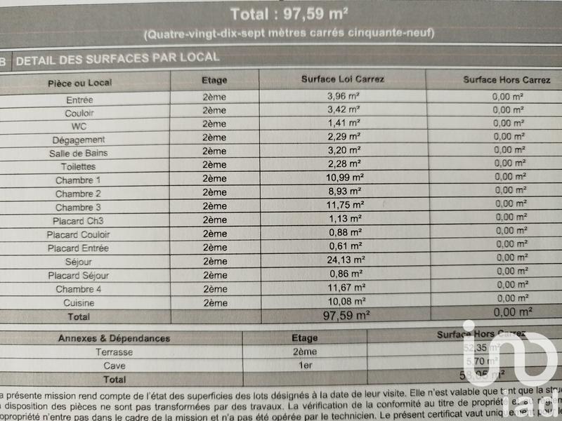 Appartement - 98 m² - 5 pièces