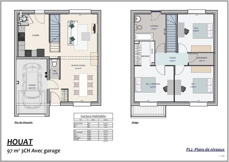 Maison - 97 m² - 4 pièces