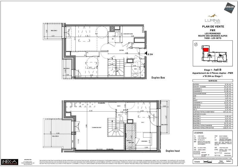 Appartement - 107 m² - 4 pièces