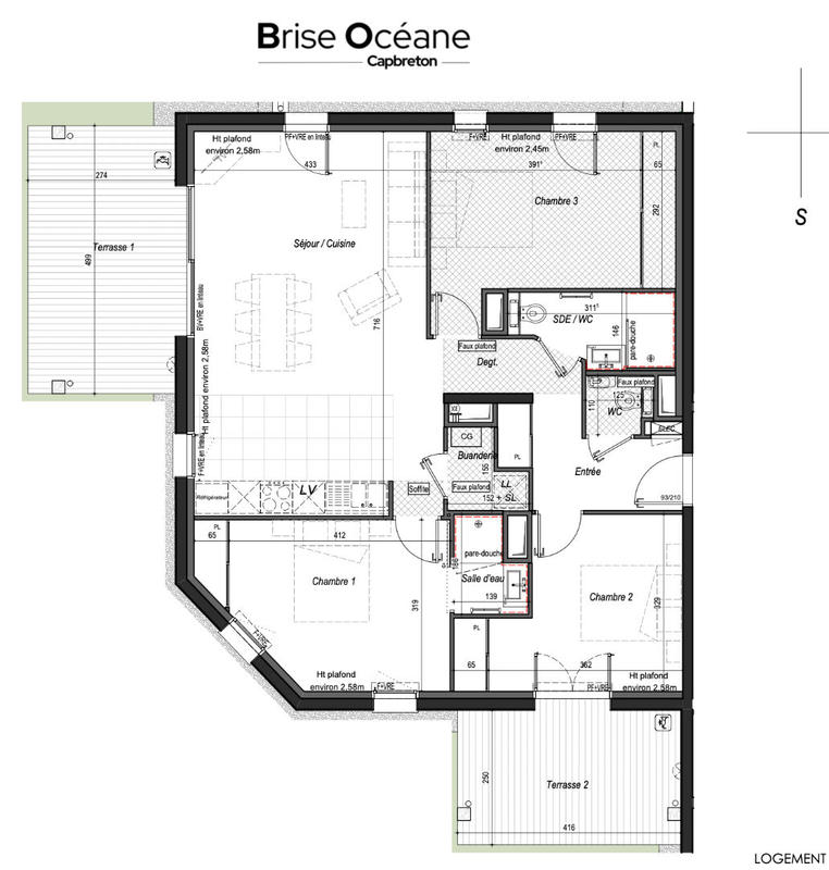 Appartement - 86 m² - 4 pièces