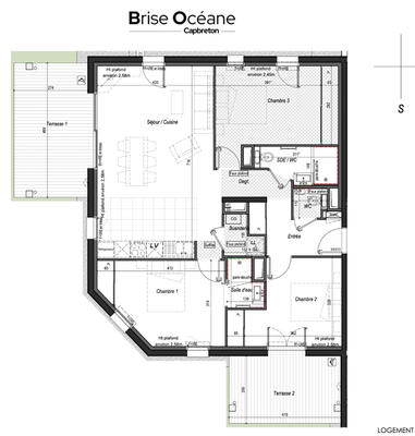 Appartement - 86 m² - 4 pièces