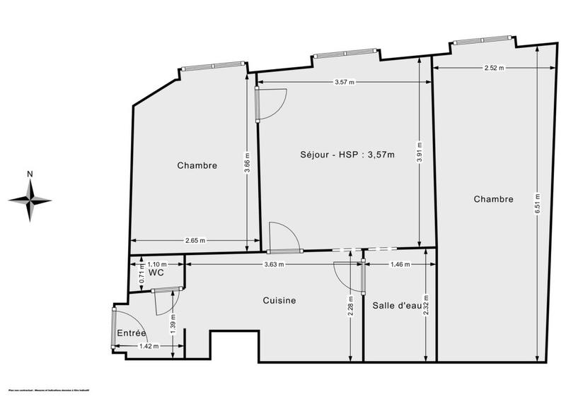 Appartement - 48 m² - 3 pièces