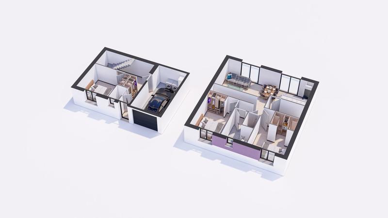 Maison - 90 m² - 6 pièces