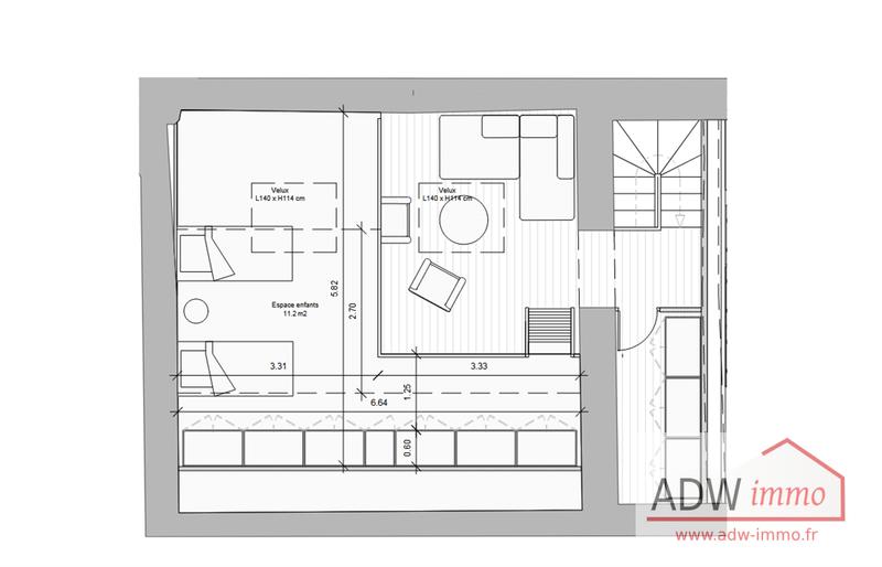 Maison de ville - 101 m² - 3 pièces