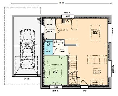 Maison - 112 m² - 5 pièces