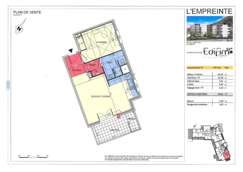 Appartement - 49 m² - 2 pièces