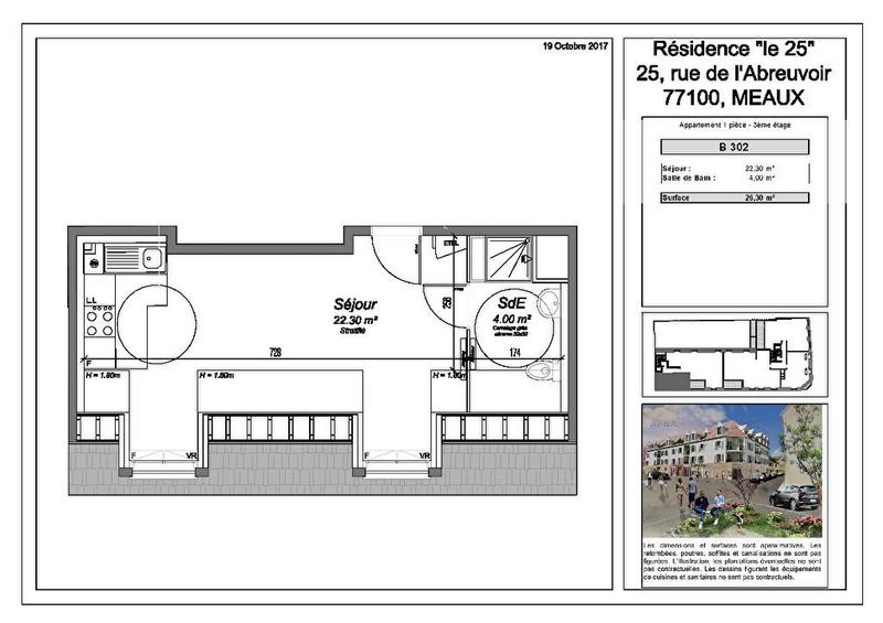 Appartement - 26 m² - 1 pièce