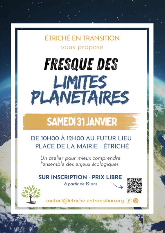 Etriché en Transition : Atelier Fresque des limites planétaires