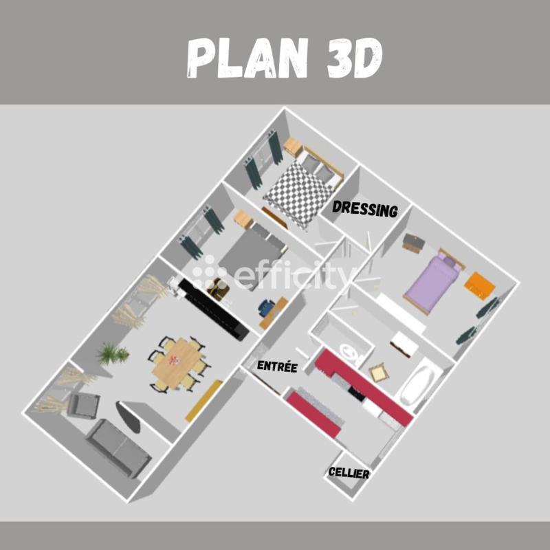 Appartement - 85 m² - 5 pièces