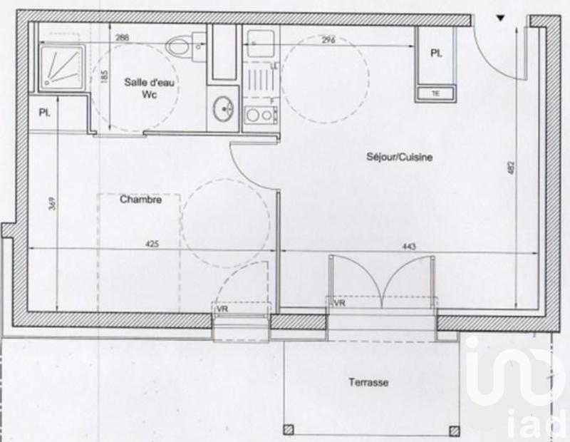 Appartement - 40 m² - 2 pièces