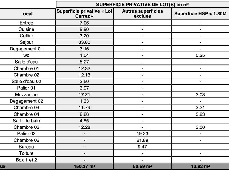 Appartement - 183 m² - 9 pièces