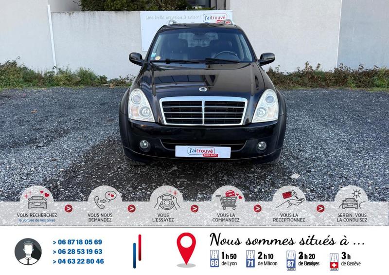 Ssangyong Rexton II 2.7 d 4x4 186cv 270 Xvd Sport (Mercedes) Grand Luxe Bva Mode Winter Sport*Vitres teintées*Attelage*Marche pied*Barres de toit*Moteur à Chaine* Véhicule Sous Garantie Révision Ok* Carte Grise Moitié prix (Véhicule plus 10 ans)* équipé P