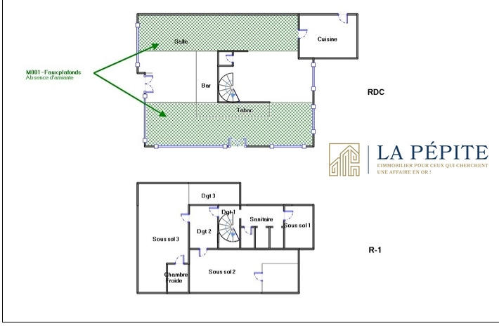 Local commercial - 192 m² - 2 pièces