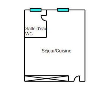 Appartement - 44 m² - 3 pièces