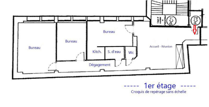 Bureau - 89 m² - 4 pièces
