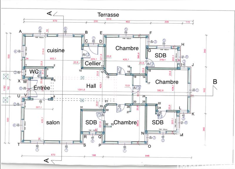 Maison de maîtres - 162 m² - 6 pièces