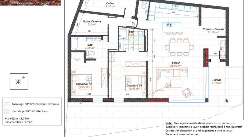 Appartement - 139 m² - 3 pièces