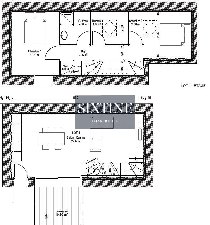 Appartement - 69 m² - 4 pièces