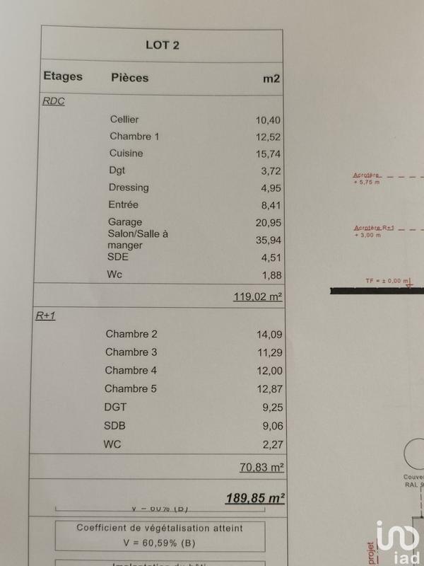 Maison - 190 m² - 6 pièces