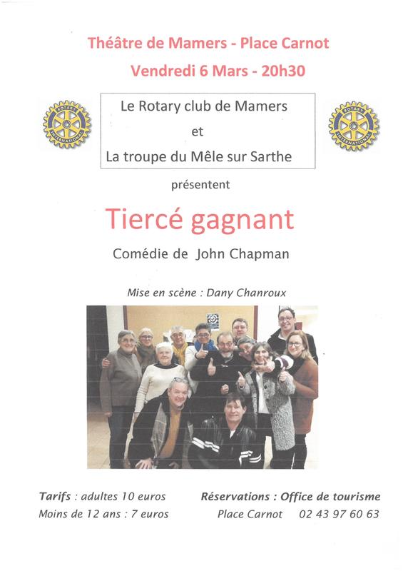 Théâtre "Tiercé gagnant" par la Troupe du Mêle-sur-Sarthe