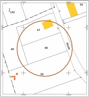 Terrain constructible - 1 000 m²
