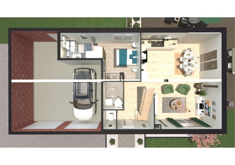 Maison - 49 m² - 3 pièces