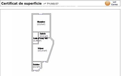 Appartement - 33 m² - 2 pièces