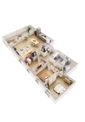 Appartement - 85 m² - 4 pièces