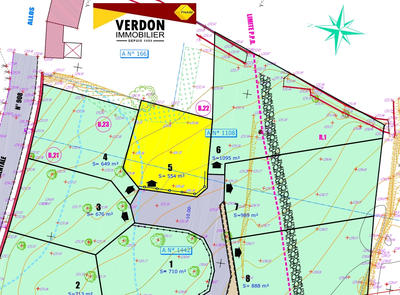 Terrain constructible - 554 m²