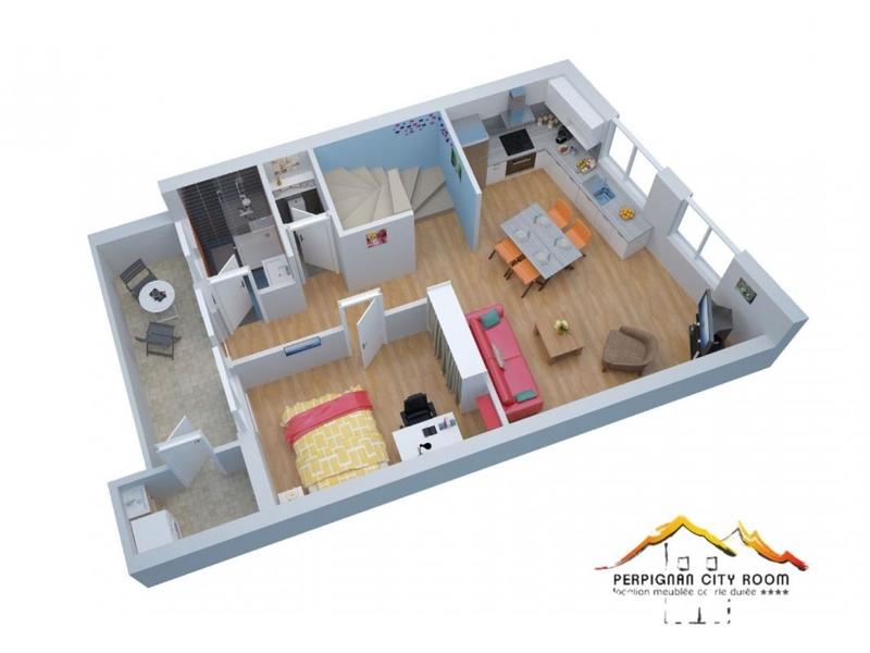 Chambre - 9 m² - 1 pièce