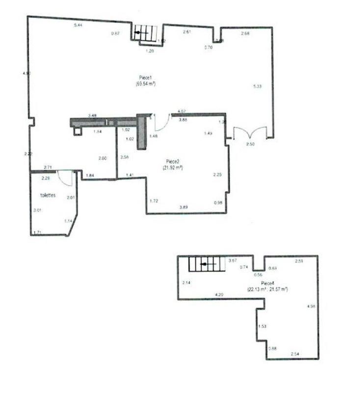 Fonds de commerce - Local commercial - 117 m²
