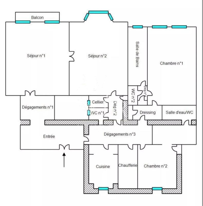 Appartement - 242 m² - 5 pièces