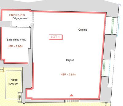 Appartement - 23 m² - 1 pièce