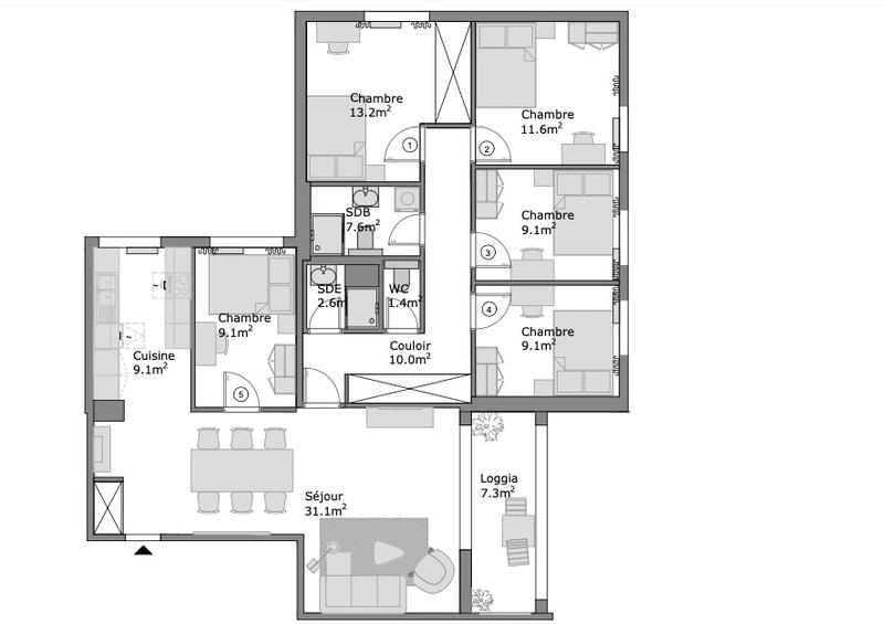 Appartement - 105 m²