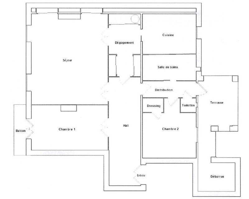 Appartement - 115 m² - 3 pièces