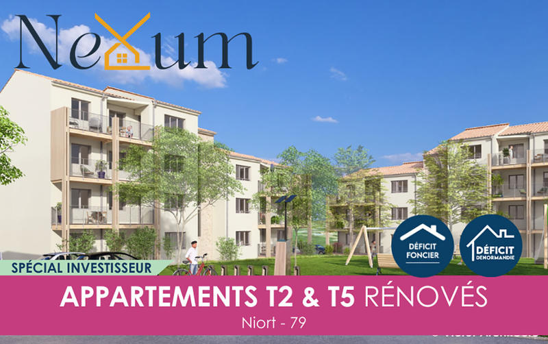 Appartement - 33 à 57 m² - 2 à 3 pièces