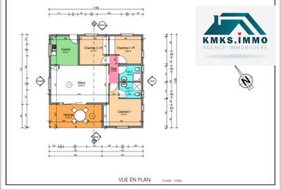 Maison - 76 m² - 4 pièces