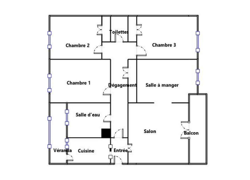 Appartement - 88 m² - 5 pièces