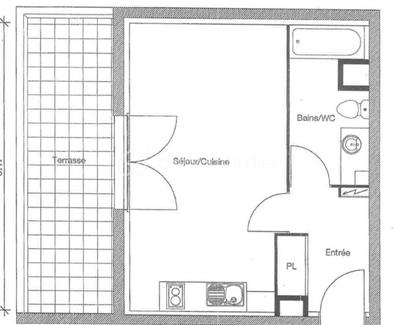 Appartement - 29 m² - 1 pièce