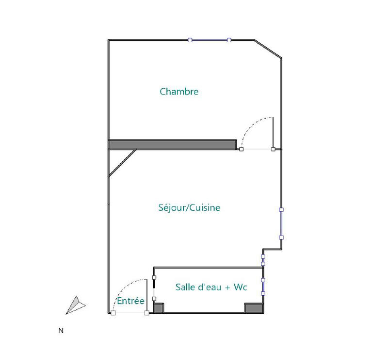 Appartement - 31 m² - 2 pièces