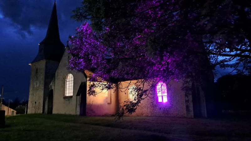 Illumination de l'église de Cuy
