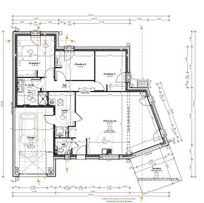 Maison - 97 m² - 4 pièces