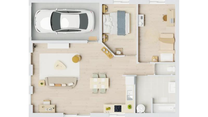 Maison - 92 m² - 5 pièces