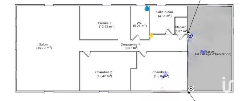 Maison - 95 m² - 3 pièces