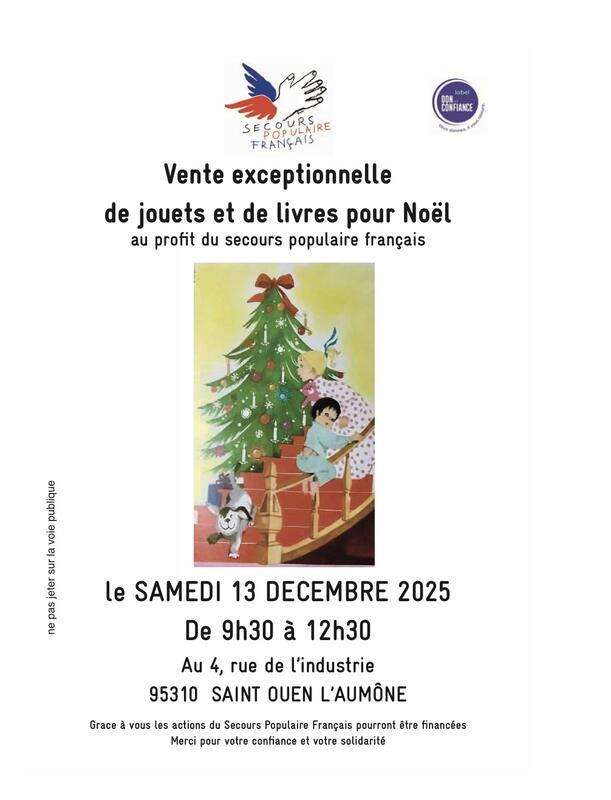 Braderie solidaire du secours populaire français