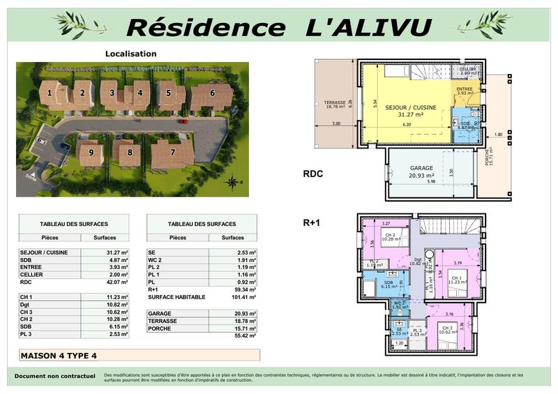 Villa - 77 m² - 3 pièces