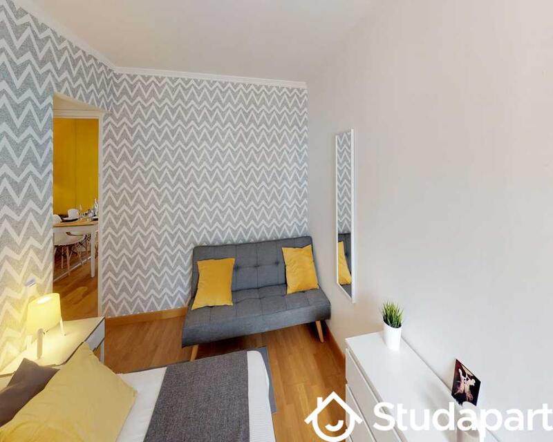 Chambre - 14 m² - 1 pièce