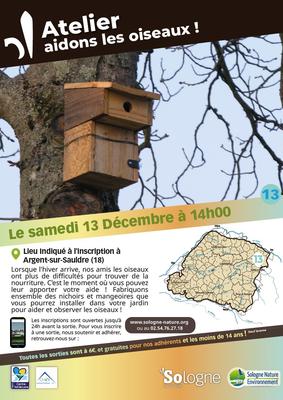 Atelier aidons les oiseaux !