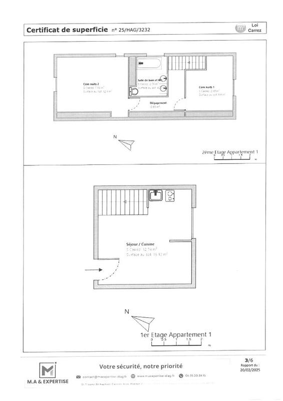 Appartement - 45 m² - 3 pièces