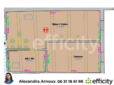 Appartement - 54 m² - 2 pièces